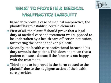 Medical malpractice lawsuits