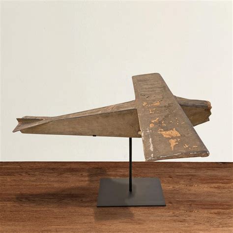 Early 20th Century American Folk Art Bush Plane Model on Custom Mount ...