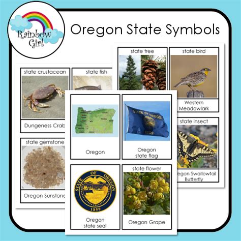 Oregon State Symbols | State symbols, Oregon state flag, Oregon state