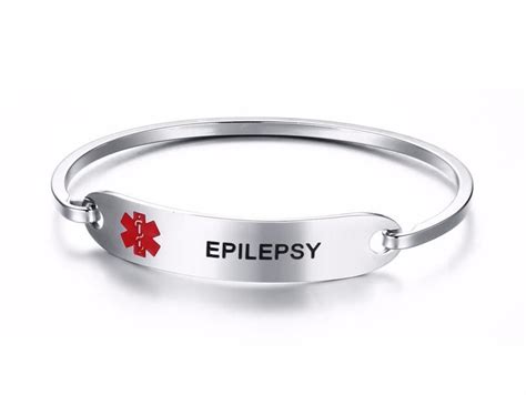 Epilepsy Medical Alert Bracelet | Medical alert bracelet womens, Medic ...