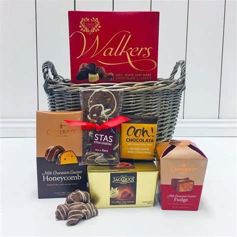 the chocolate lovers gift basket by todhunter | notonthehighstreet.com