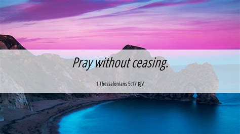 1 Thessalonians 5:17 KJV Desktop Wallpaper - Pray without