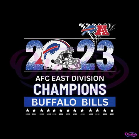 AFC East Champions 2023 Buffalo Bills PNG