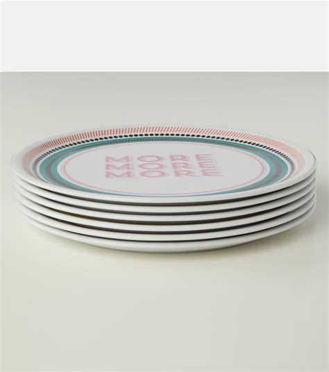 Set Of 6 Pizza Plates in Multicoloured - Bitossi | Mytheresa