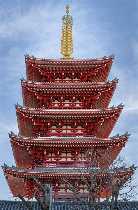 Five Story Pagoda Tokyo Japan Photograph by Joan Carroll - Pixels