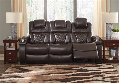 Power Reclining Sofa With Cup Holders | Cabinets Matttroy