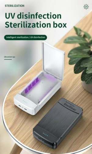 UV sterilization box by Green Grapes Devices helps to disinfect and protect within three minutes ...