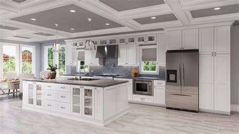 US Cabinet Depot Shaker White - Waverly Cabinets