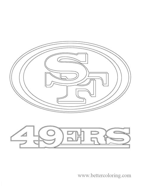 Logo of San Francisco 49ers Coloring Pages - Free Printable Coloring Pages