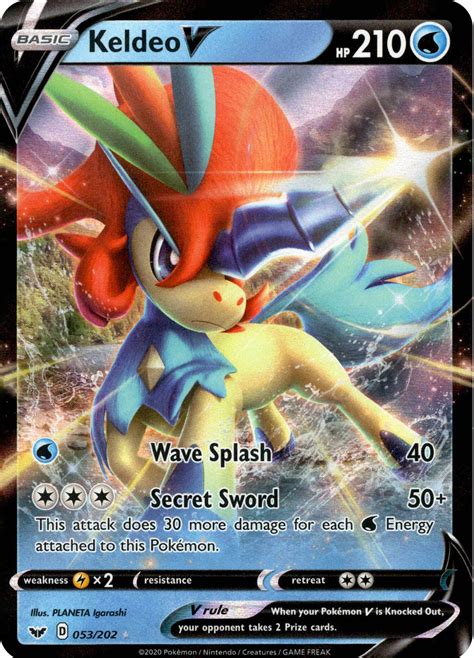 Keldeo V - 53/202 - Sword & Shield – Card Cavern Trading Cards, LLC