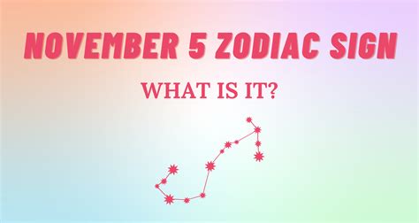 November 5 Zodiac Sign Explained | So Syncd