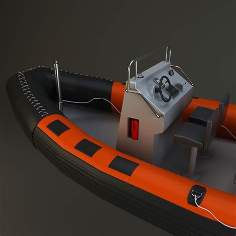 rhib boat 3d model