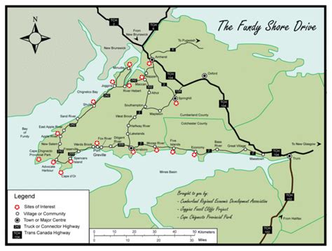 Bay of Fundy Tourist Map - Bay of Fundy Nova Scotia • mappery