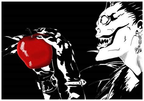 Download Ryuk Loves Red Apples Wallpaper | Wallpapers.com