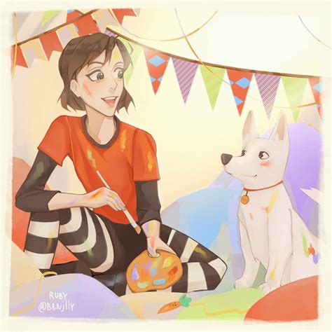 Disney Bolt and Penny by bbnjlly by bbnjlly on DeviantArt