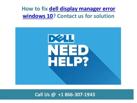 How to fix dell display manager error windows 10 call us @ +1 866 307…