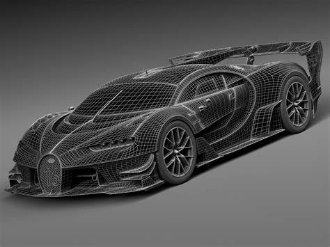 Bugatti Vision Gran Turismo Concept 2015 - 3D Model by SQUIR