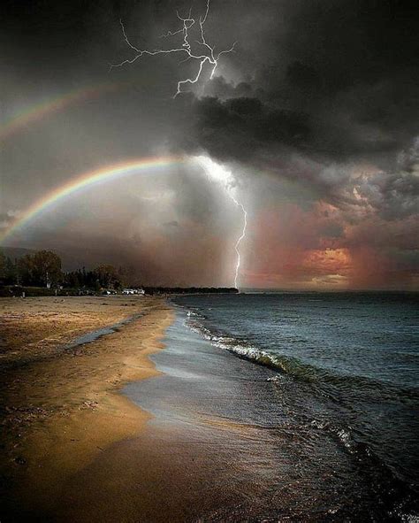 1920x1080px, 1080P free download | Stormy Night, beach, lightning ...