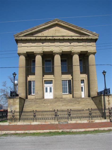 First National Bank Building - Old Shawneetown, Illinois - American Guide Series on Waymarking.com