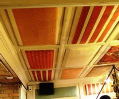 fabric covered ceiling panels - this might be a great solution to my ...