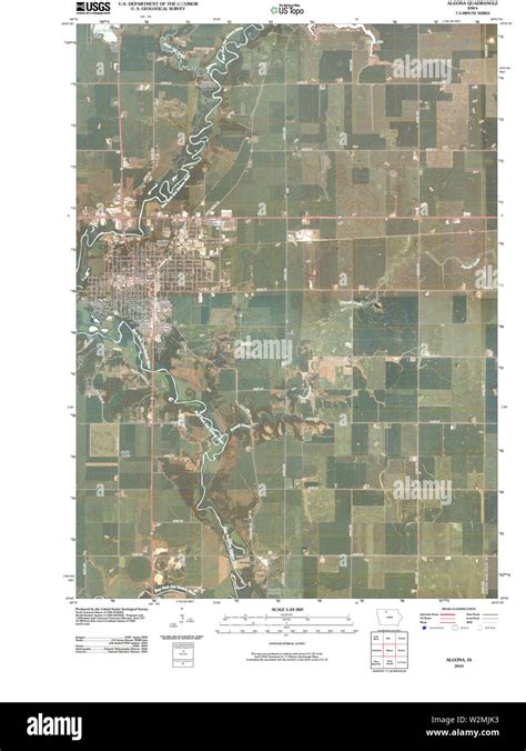 Map of algona iowa Cut Out Stock Images & Pictures - Alamy