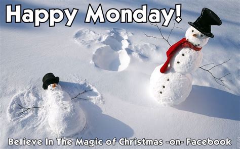 Happy Monday Snowmen Quote