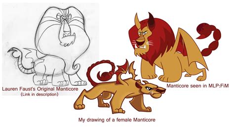 Comparing MLP Manticores by Catnip1996 on DeviantArt