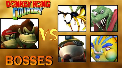 Donkey Kong Country Series: All Bosses (No Damage) - YouTube