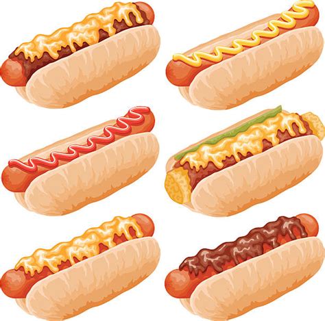 Chili Dog Clip Art, Vector Images & Illustrations - iStock