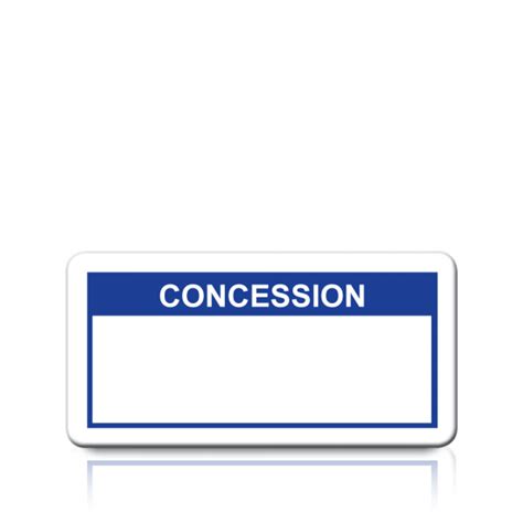 Buy Concession Labels in Blue