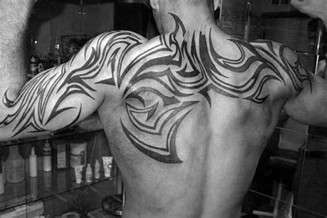 60 Tribal Back Tattoos For Men - Bold Masculine Designs