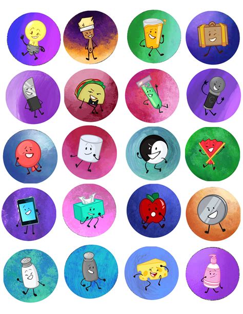 Inanimate Insanity Object Show Button Pins Fanart OSC - Etsy