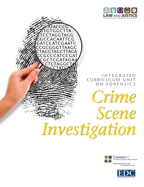 Crime Scene Investigation, Integrated Curriculum Unit