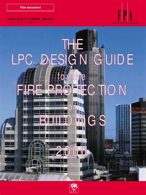 FPA - The Design Guide For The Fire Protection of Buildings 2000 | PDF ...