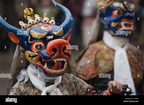 Mask dance performance at Ladakh Festival, Leh, Ladakh, India Stock ...