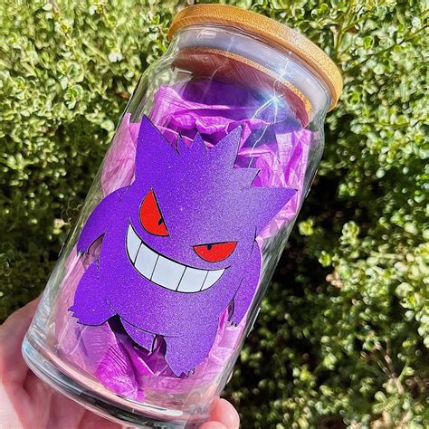 Gengar Pokémon Glass Can Cup - Unique and Stylish