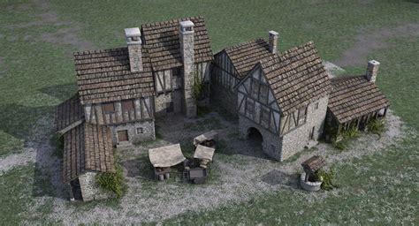 7 Inspired For Medieval Town 3d Model - Memphis Mockup