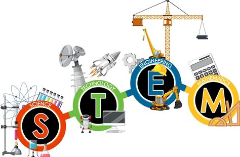 STEM education logo banner with learning icon elements 3188533 Vector ...