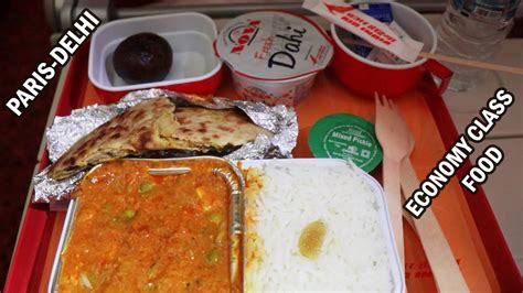 Air India International Economy Class Food | Paris-Delhi | Air India ...