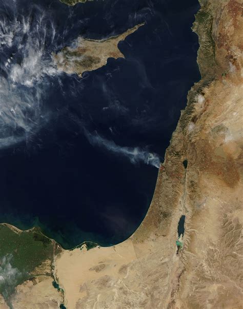 NASA Visible Earth: Deadly Forest Fire in Northern Israel