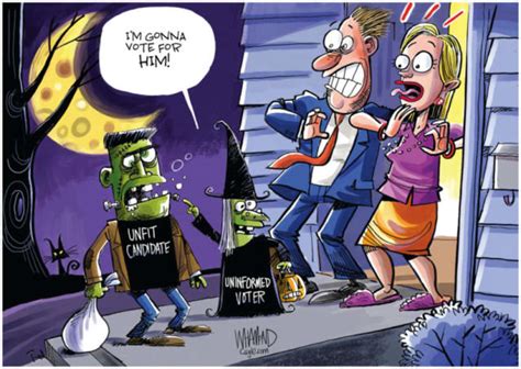 7 terrifyingly funny cartoons about America's spooky political season