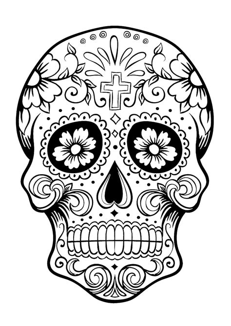 Sugar Skull Drawing Step By Step | Free download on ClipArtMag