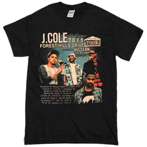 J COLE 2015 Tour T-shirt - Basic tees shop