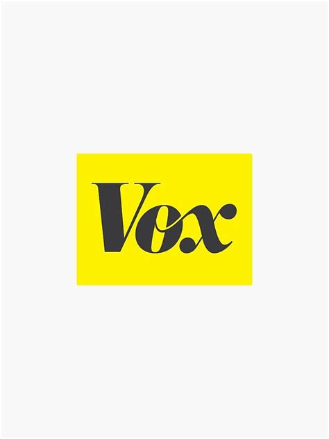 "Vox News Logo" Sticker by jennrho | Redbubble News Logo, Smart Girls, Logo Sticker, Vox ...