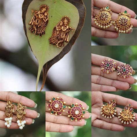 Imitation earrings Collection - South India Jewels