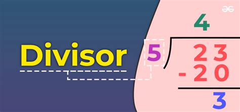 What is a Divisor? - Definition, Formula, Examples and Properties