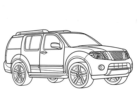 Nissan Pathfinder Coloring Pages