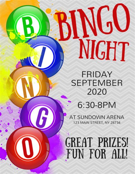 Bingo Flyer Template