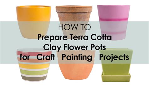 How to Prepare a Terra Cotta Clay Flower Pot for Painting Projects - Brand - DIY Craft Supplies ...