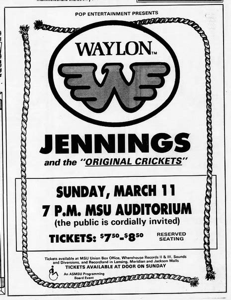 Waylon Jennings | The Concert Database